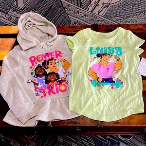 Encanto Peplum Hoodie Sweatshirt and NWT Luisa Tee